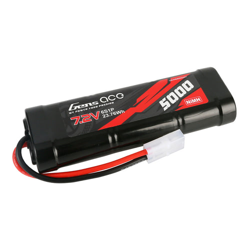 Buddy RC Gens Ace 7.2V 5000mAh 6-Cell NiMH Battery With Tamiya Plug