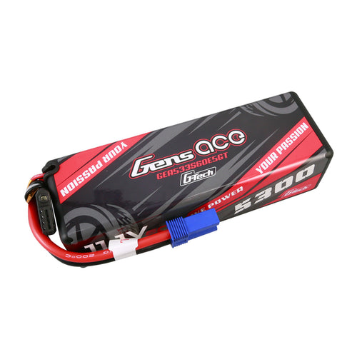 Buddy RC Gens Ace 5300mAh 11.1V 60C 3S1P Hard Case G-Tech Lipo Battery 15# With EC5 Plug