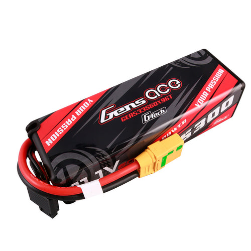 Buddy RC Gens Ace 5300mAh 11.1V 60C 3S1P Hard Case G-Tech Lipo Battery 15# With XT90-S Anti-Spark Plug