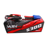 Buddy RC Gens Ace 5300mAh 4S 60C 14.8V HardCase G-Tech Lipo Battery14# With EC5 Plug, view 3