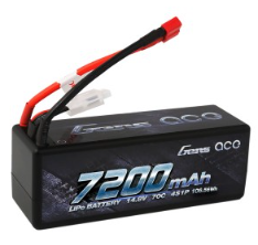 Buddy RC Gens ace 7200mAh 14.8V 70C 4S1P HardCase Lipo Battery 14# with Deans plug