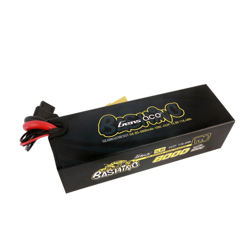 Buddy RC Gens ace 4S2P 8000mah 100C 14.8v Bashing Pro G-tech Lipo Battery Pack with EC5 Plug for Arrma