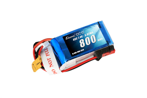 Buddy RC Gens ace 800mAh 2S 7.4V 40C Lipo Battery Pack with JST-SYP Plug