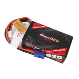 Buddy RC Gens ace 850mAh 2S 7.4V 60C Lipo Battery Pack with EC2 Plug, view 2