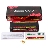 Buddy RC Gens Ace 9600mAh 2S 7.6V 140C HardCase 58# Redline 2.0 Series Lipo Battery With 5.0mm Bullet, view 2