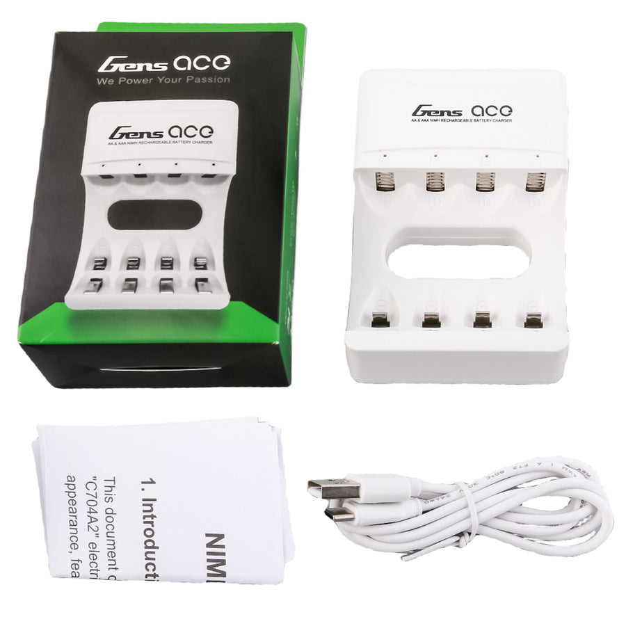 Buddy RC Gens ace AA & AAA Nimh Rechargeable Battery Charger
