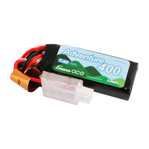 Buddy RC Gens Ace Adventure 400mAh 2S1P 7.4V 35C Lipo Battery Pack With JST-XH Plug For RC Crawler