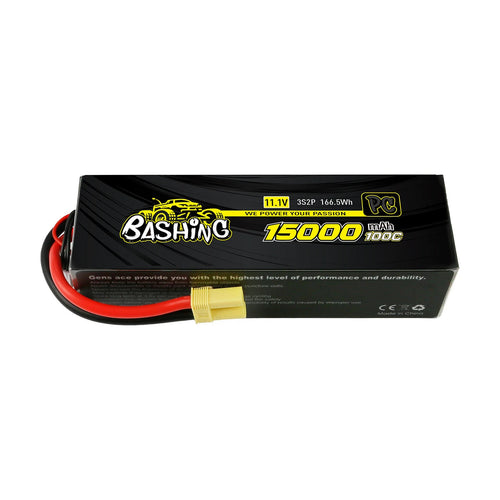 Buddy RC Gens Ace Bashing Pro 11.1V 100C 3S2P 15000mah Lipo Battery Pack With EC5 Plug For Arrma