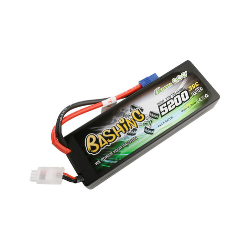 Buddy RC Gens Ace Bashing Series 5200mAh 7.4V 2S1P 35C Car Lipo Battery Pack Hardcase 24# With EC3 Plug