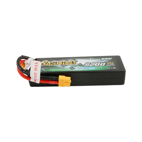 Buddy RC Gens Ace Bashing Series 5200mAh 7.4V 2S1P 35C Car Lipo Battery Pack Hardcase 24# With XT60 Plug