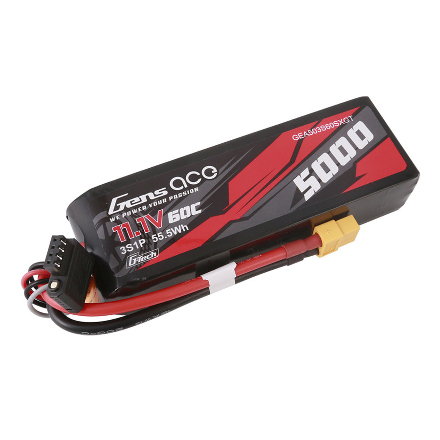 Buddy RC Gens Ace G-Tech 11.1V 60C 3S 5000mAh Lipo Battery Pack With XT60 Plug