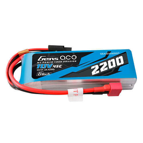 Buddy RC Gens Ace G-Tech 2200mAh 45C 14.8V 4S1P Lipo Battery Pack With EC3 And Deans Adapter