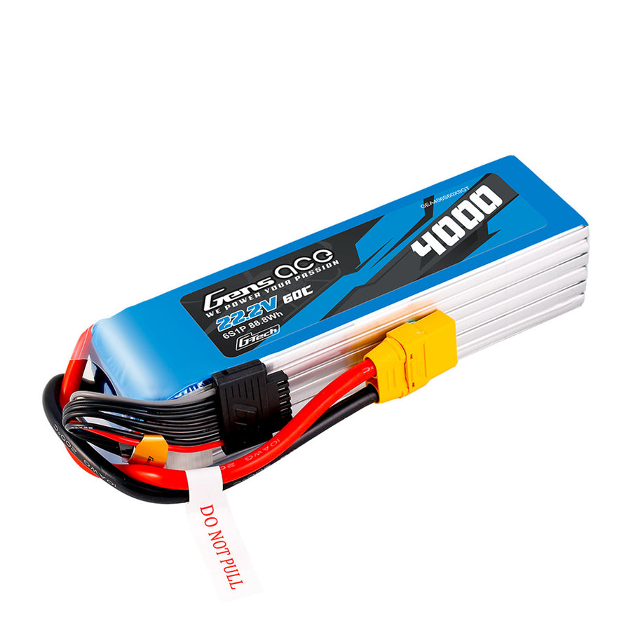 Buddy RC Gens Ace G-Tech 6S 4000mAh 60C 22.2V Lipo Battery With XT90 Plug
