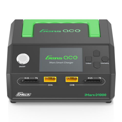 Buddy RC Gens ace iMars D1000 Dual Channel AC 1000W G-Tech Smart Charger