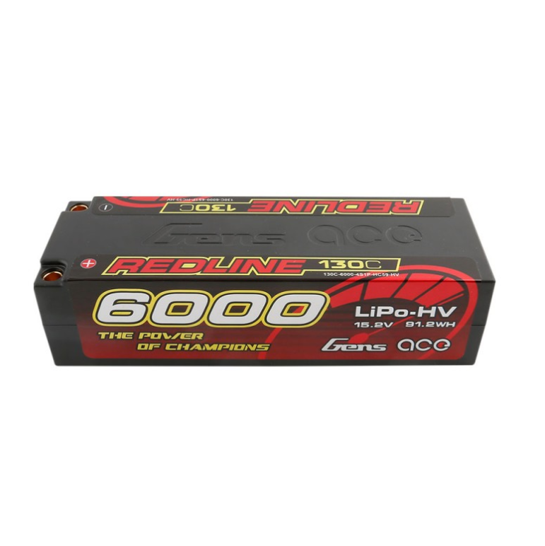 Buddy RC Gens ace Redline 6000mAh 15.2V 130C 4S1P Hard Case HV LiPo Battery