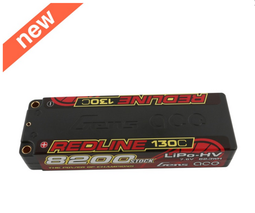 Buddy RC Gens ace Redline Series 8200mAh 7.6V 130C 2S1P HardCase HV Lipo Battery