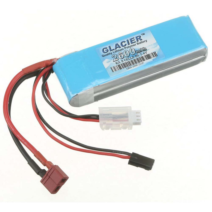 Buddy RC Glacier 2600mAh 2S 7.4V LiPo Receiver Battery
