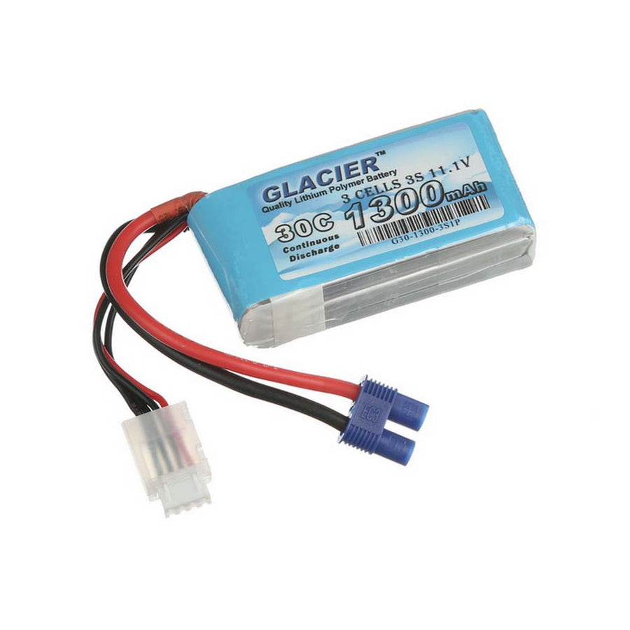 Buddy RC Glacier 30C 1300mAh 3S 11.1V LiPo Battery with EC3 Connector