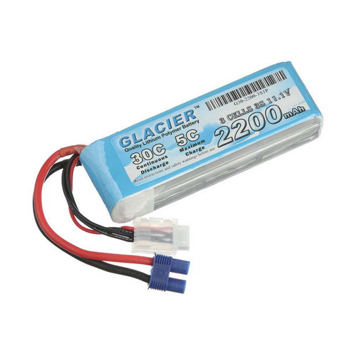 Buddy RC Glacier 30C 2200mAh 3S 11.1V LiPo Battery with EC3 Connector