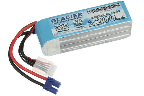 Buddy RC Glacier 30C 2200mAh 4S 14.8V LiPo Battery with EC3 Connector
