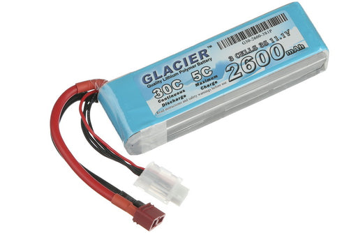 Buddy RC Glacier 30C 2600mAh 3S 11.1V LiPo Battery with T Plug
