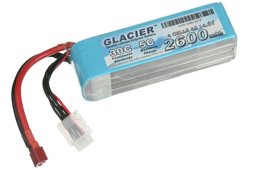 Buddy RC Glacier 30C 2600mAh 4S 14.8V LiPo Battery with T Plug