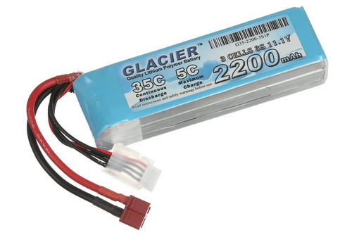 Buddy RC Glacier 35C 2200mAh 3S 11.1V LiPo Battery with T Plug