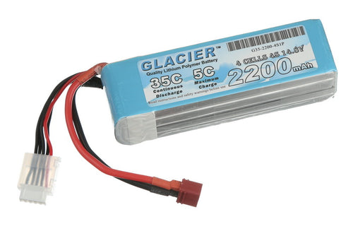Buddy RC Glacier 35C 2200mAh 4S 14.8V LiPo Battery with T Plug