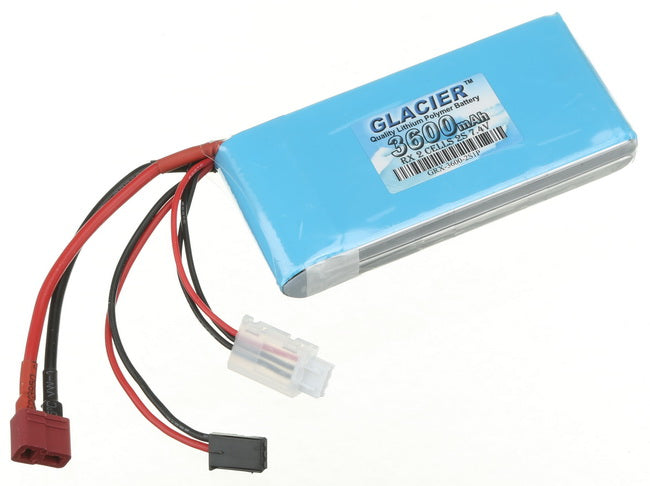 Buddy RC Glacier 3600mAh 2S 7.4V LiPo Receiver Battery