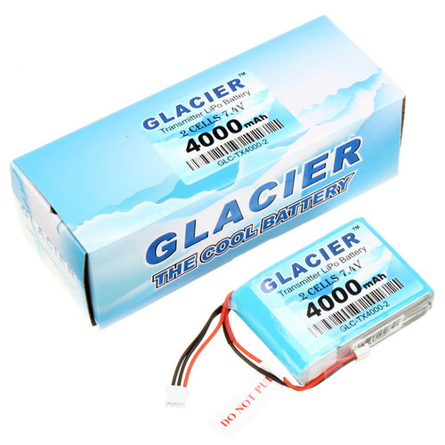 Buddy RC Glacier 4000mAh 2S 7.4V LiPo Transmitter Battery Fits DX9 RadioMaster