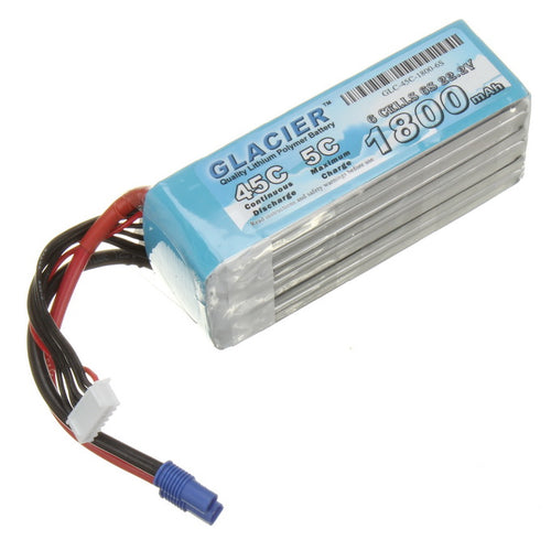 Buddy RC Glacier 45C 1800mAh 6S 22.2V LiPo Battery