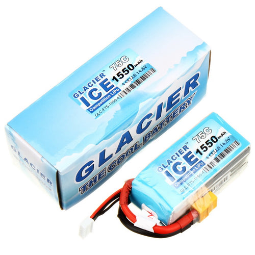 Buddy RC Glacier ICE 75C 1550mAh 4S 14.8V LiPo Battery