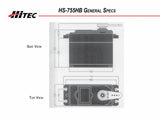 Buddy RC Hitec Giant Scale Servos 755HB, view 2