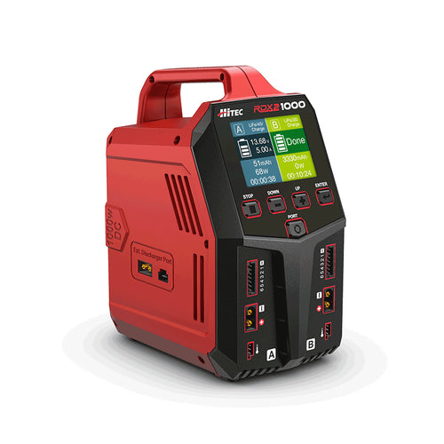 Buddy RC Hitec RDX2 1000 - Two Port 1000W DC 450W AC Battery Charger
