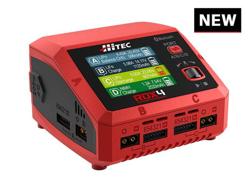 Buddy RC Hitec RDX4 AC/DC 400W 10A 6S Quad Port Battery Charger