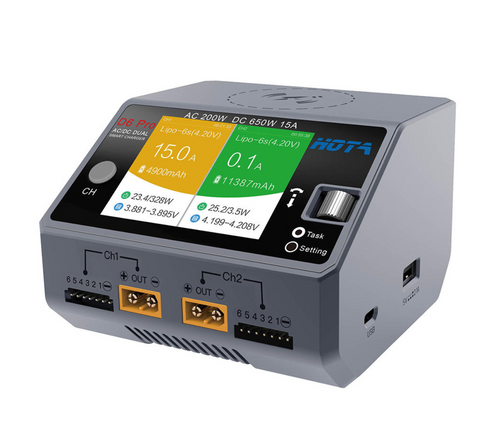 Buddy RC HOTA D6 Pro AC 200W DC 650W 15A Wireless Lipo Battery Charger