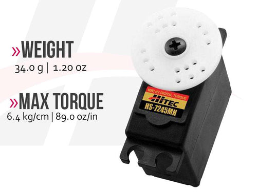 Buddy RC Hitec HS-7245MH High Voltage, High Torque, Metal Gear, Coreless Mini Servo