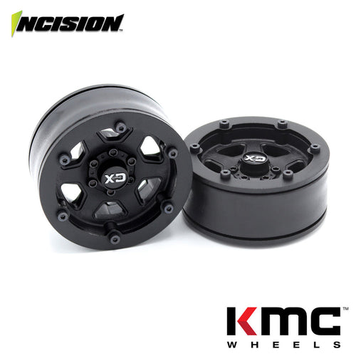 Buddy RC Incision 1.9 KMC KM233 Hex Molded Beadlock Wheel Set