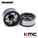 Buddy RC Incision 1.9 KMC KM233 Hex Molded Beadlock Wheel Set, view 2