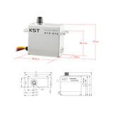 Buddy RC KST A13-610 Digital Servo 8.4V 0.10s 9kg.cm 124oz.in, view 3