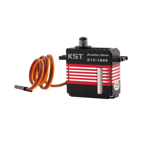Buddy RC KST X15-1809 V8.0 Digital Metal Gear Brushless Swash Plate Cyclic Servo 24.47kg.cm 0.07sec for RC Helicopters