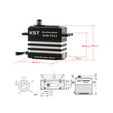 Buddy RC KST X20-7512 Brushless High Power Servo 82Kgf.cm 0.11sec, view 5
