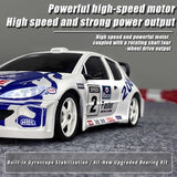 Buddy RC LDRC 2802PRO 1/28 Mini RC Drift Car GTR 2.4GHz 4WD RTR with Gyro and 4PCS Drift Tires Racing Radio Control Cars (White), view 2