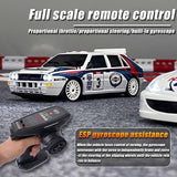 Buddy RC LDRC 2803PRO 1/28 Mini RC Drift Car GTR 2.4GHz 4WD RTR with Gyro and 4PCS Drift Tires Racing Radio Control Cars (White), view 3