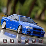 Buddy RC Blue LdRC A99 1/18 Rwd RC Car Drift Car Remote Control Racing Vehicles Model Lights, view 2