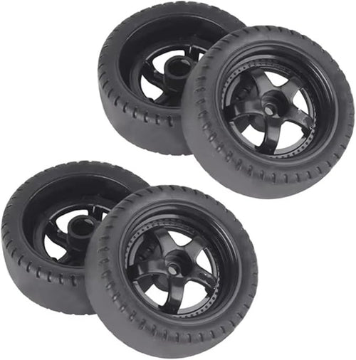 Buddy RC LDRC Drift Black 5 Spoke Wheel and Tires