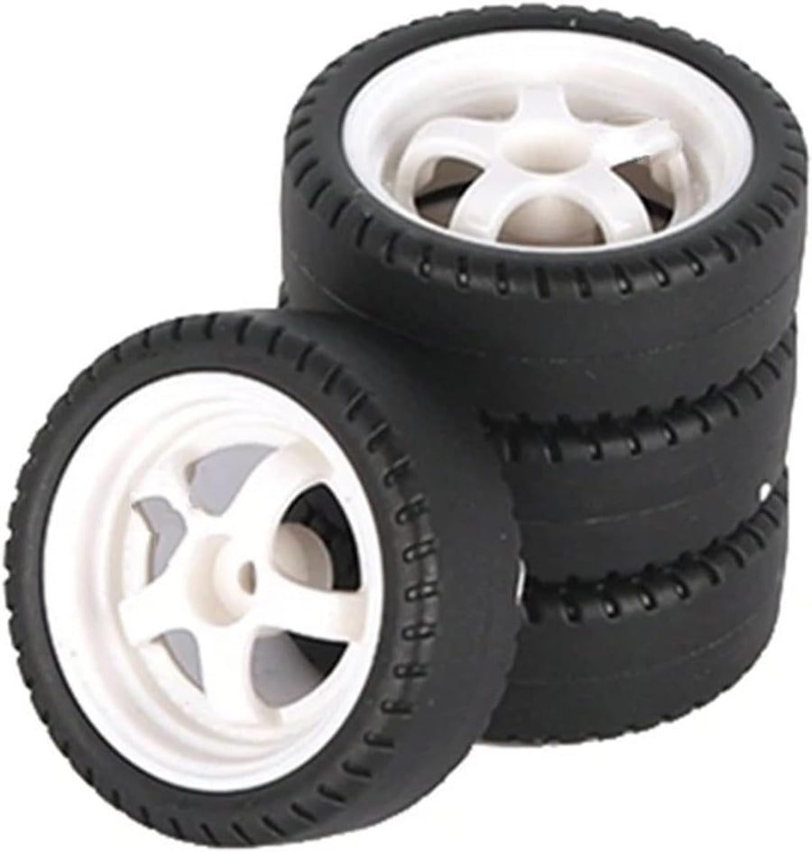 Buddy RC LDRC Drift White 5 Spoke Wheel and Tires