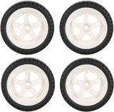 Buddy RC LDRC Drift White 5 Spoke Wheel and Tires, view 2