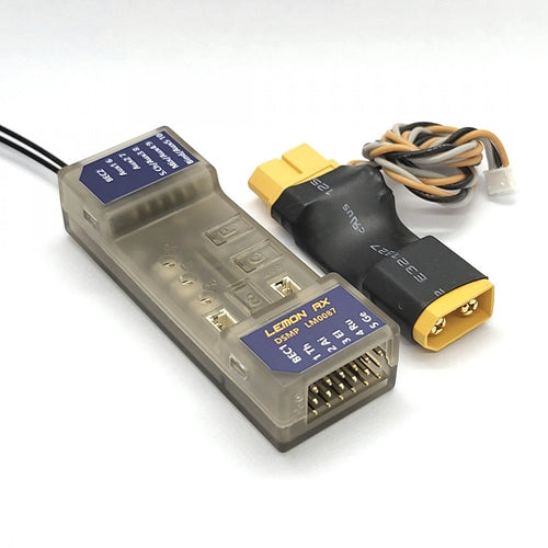 Buddy RC Lemon Rx DSMP 10-Channel Telemetry Stabilizer XT60 Energy Meter DSMX DSM2 Compatible