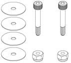 Buddy RC OMP Hobby Main Rotor Screw set for M2 V2 V3 Helicopter OSHM2129, view 3